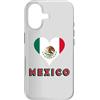 Mexican Flag Hispanic Heritage Clothing Custodia per iPhone 17 Bandiera messicana Cuore Patriottico Uomini Donne Bambini Messico