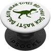 THE LAXitude Lacrosse Collection Dinosauro Lacrosse PopSockets PopGrip Adesivo