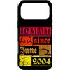 Lustiger Geburtstagsspruch zum 22. Gebur Custodia per iPhone 17 Pro Max 22° Compleanno Leggendario dal Giugno 2004 Anno Retro