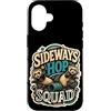 Jimbeels Custodia per iPhone 16 Sideways Hop Squad umorismo furetto zoomies