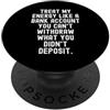 Mindful Living & tratta la mia energia come un conto bancario Motivational Wisdom For PopSockets PopGrip Adesivo