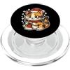 calico cat knitting santa hat winter win Calico Cat Knits - Cappello da Babbo Natale PopSockets PopGrip per MagSafe