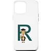 Timowo Studio Custodia per iPhone 12 Pro Max Giraffa Diploma Lettera R Alfabeto Animale