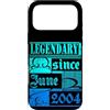 Lustiger Geburtstagsspruch zum 22. Gebur Custodia per iPhone 17 Pro Max 22° Compleanno Leggendario dal Giugno 2004 Anno Retro
