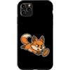rugby fox dive quick rugby oval ball scr Custodia per iPhone 11 Pro Max Cartone animato Rugby Fox Dive