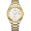 Citizen Orologio analogico al quarzo da uomo con cinturino in acciaio inox BM7624-82A, bianco, Bracciale
