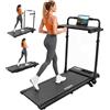 DR.GYMlee Drgymlee Walking Pad 3 in 1 con Inclinazione 7%, Tapis Roulant Pieghevole per Casa e Ufficio, 1-12 km/h con Manubrio Regolabile e Supporto Rimovibile, Motore Silenzioso 2,5 HP
