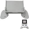 Generico Impugnatura per Anbernic RG Rotate Gaming Console Ergonomica Impugnatura Copertura Maniglia Stampa 3D con/senza Staffa Adattatore per J-Con (gray grip case)