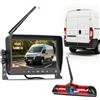 CAMECHO Visione Notturna Telecamera Posteriore Wireless per FIAT Ducato late 3 gen/Peugeot Boxer/Citroen Jumper 2006-2017 con Monitor IPS HD Da 7, Telecamera per Auto Con DVR BSD IP67 140°