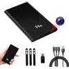 Yadayuki Telecamera Nascosta Spia, 5000mAh Power Bank Micro Camera Spia Nascosta, HD 1080P Mini Spy Cam con Visione Notturna e Sensore di Gravità per Interno/Esterno con Cavo USB 3 in 1