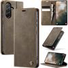 Teeirllim Cover per Samsung Galaxy A56 5G, Premium PU Wallet Libro Carta Fessura Portafoglio, Magnetica Antiurto Flip Pelle Cavalletto Custodia Supporto Cover per Samsung A56, Caffè