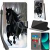 PHINIENLAND Cover per Xiaomi 13T / 13T Pro Case PU Pelle Custodia [Kickstand] [Chiusura magnetica] [Slot per Schede], Portafoglio Flip Custodia per Redmi K60 Ultra,Neve