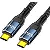 Cablecc Cavo USB-C 240W Tipo-C 480Mbps 48V 5A Compatibile con USB2.0 100W di Ricarica per Laptop Tablet Phone 100CM