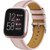 Hatolove Cinturino in Pelle per Fitbit Versa 2, Comodo Cinturini in Pelle per Donne e Uomini Compatibile con Fitbit Versa 2/Versa/Versa Lite