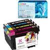 AUBEN 603XL Inchiostro compatibile con 603XL Cartucce di inchiostro per Expression Home XP-2100 XP-2105 XP-3100 XP-3105 XP-4100 XP-4105 Workforce WF-2830DWF WF-2835DWF WF-2850DWF WF-2810DWF (4 Pack)