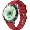 GIOPUEY Cinturini Compatibile con Huawei Watch GT 6 46mm/GT6 Pro/GT5/GT4, Morbido Silicone Cinturino [Resistente all'Usura] [Traspirante] - Red