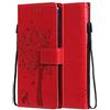 LEMORRY Cover per Google Pixel 7 Custodia per Google Pixel 7 in Pelle Portafoglio Cuoio con Slot per Carte Borsa Protettivo Morbido TPU Silicone Custodia Google Pixel 7, Rosso
