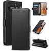 Yunubeyii Cover Libro per Nothing Phone 4a,Nero | Blocco RFID,Luxury PU Pelle,Portafoglio,Card Holder,Magnetic Phone Custodia,Kickstand,Protettiva,Antiurto