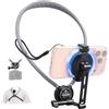 K&F CONCEPT Porta Telefono Collo 2 in 1 Magnetico+Clip, POV/VLOG Supporto | Per Telefono da Collo per Telefoni Cellulari per Mag-safe iPhone 17 16 15 14 13 12 Serie Android -TW01