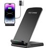 Genérico Supporto per telefono con ricarica wireless rapida da 15 W, supporto pieghevole per telefono cellulare per scrivania, stazione di ricarica wireless portatile, base da scrivania regolabile per Sa