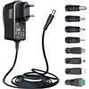 ANLINK Adattatore di alimentazione lungo 15V 1A/1000mA 1,8m AC 100-240V a DC 15V 1A Adattatore da parete con 8 punte per Cat Open Air autopulente, avviamento e altro ancora