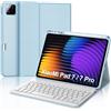 IVEOPPE Cover Tastiera per Xiaomi Pad 8/Pad 8 Pro 2026 11.2/Pad 7/ Pad 7 Pro 11.2 2025, Custodia Tastiera Italiano Bluetooth Staccabile con portapenne, Blu cielo