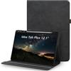 HEISHAYU Custodia per Coque pour Lenovo Idea Tab Plus 12.1 pollici TB361FU/ZU Tablet, TPU Cover con Auto Sveglia/Sonno, Nero