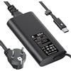 Cindrey Cavo di ricarica USB C da 65 W per Dell Latitude 5420 5410 5520 5320 5440 7490 7420 7410 7320 7370 XPS 12 13 9250 9350 9360 9370 9380 Chromebook 380 100 5 Caricatore tipo C 300