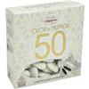 Generico Confetti CRISPO a forma di Cuore con STAMPA Numero '50' 250 gr Bianco.