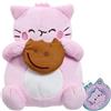 Rainbow Designs PEMBE - Peluche 23 cm Biscotti | Personaggio Pink Cat con tema caramelle | Cuscino decorativo per camera da letto e tempo libero | Figura in morbido peluche con dettagli ricamati | Velluto al tatto