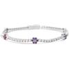 Mabina Gioielli - Bracciale Donna - Bracciale tennis con elementi fiore - 533885-16