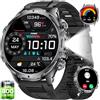 LIGE Smartwatch Uomo con Torcia LED/800mAh, 1.85'' Orologio Smart Watch con Chiamata Bluetooth, IP68 Impermeabile 110+ modalità Sportive Cardiofrequenzimetro SpO2 e Sonno per iOS Android,FV15-F
