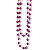 Generic Collana lunga in pietrine dure (Fucsia)