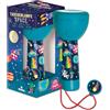 moses. Space, torcia elettrica compatta e robusta per bambini, design spaziale, con 4 LED, torcia ricaricabile con ciondolo decorativo, regalo per bambini dai 4 anni in su