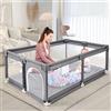 Aveainelle Box Bambini Pieghevole, Recinto per Bambini e Neonato, Centro Attività Cortile Giochi di Sicurezza Casa per Interni ed Esterni (HN 180 * 200)