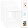 Rairsky 12 Pezzi Passepartout Cartoncini Bianchi A4, 20,5x29,5 cm Passe-partout Cartoncino, 2 mm Spessore Passepartout Cartoncino Passe, Resistente Cornice Partout per Cornici Frame, Stampe Artistiche, Poster