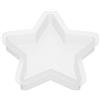 PATIKIL Modello in Resina a Forma di Stella a Cinque Punte da 4,7 Pollici, Stampi in Silicone a Stella per filiera di Colata in Resina Epossidica per Realizzare Decorazioni, Bianco