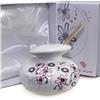 DLM Bomboniere DLM 34561 (Kit 12 Pezzi) Profumatore Moderno Bianco in Porcellana con Fiori Colorati Geometrico Diffusore Profumo bomboniera