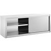 Royal Catering Pensile In Acciaio Inox Con Ante Scorrevoli Da Cucina RCSSWC-160X45-S (160 x 45 x 60 cm, 600 kg)
