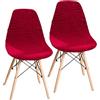 HLTQL Coprisedia Cucina 6/4/2 Pezzi Coprisedie Elasticizzato Coprisedie AntiGraffio Gatto Antimacchia Copri Sedia da Cucina Impermeabile(#2,2pcs)