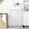 Generico Struttura per Lavabo da Bagno Bianca 40x38x83 cm in Ferro,Componenti di arredo Bagno