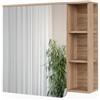 Vicco Mobile a specchio Karen, Sonoma/blu, 80 x 75 cm con specchio, per montaggio a parete con superficie d'appoggio integrata