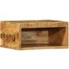 Generico Mobile TV a Parete 40x30x19 cm Legno Grezzo Massello di Mango,Scaffali e armadietti per Supporti multimediali