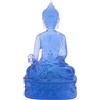 RUANI Statua del Buddha della Medicina Tibetana, Scultura di Buddha nel Resina Traslucida Decorazione per la Meditazione Decorazione Spirituale da Collezione - Blu