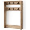 Vicco Appendiabiti da parete Eliza, Quercia vichinga, 60 x 85 cm, per montaggio a parete con barra appendiabiti per giacche e borse