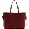 Furla Pelle borsa a tracolla borsa shopper Ava Tote Ciliegia d + Nero int rosso scuro