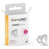 Hearing360 6 Cupole Dome POWER miniFit Compatibili Oticon, Bernafon, Philips e Maico - Cupoline in Silicone per Apparecchi Acustici (8 mm)