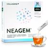 Neagem Collagene in polvere in bustina, 30 dosi con 5g di Collagene Verisol®, 240mg di Acido Ialuronico, Vitamina C, Zinco, Biotina, Selenio, Coenzima Q10, anti-age per pelle, unghie e capelli