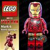 LEGO ⭐ LEGO Iron Man sh923 Minifigure Marvel Avengers Mark 6 damaged sh0923 76269