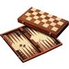 BG - Set Donna Scacchi & Tris Backgammon Magnetico - Campo 43 mm